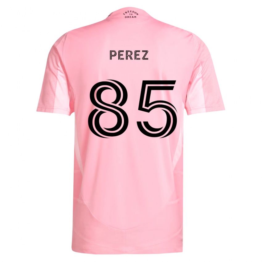 גברים Matthew Perez #85 ורוד שחור ג'רזי ביתית 2026/27 חולצה קצרה