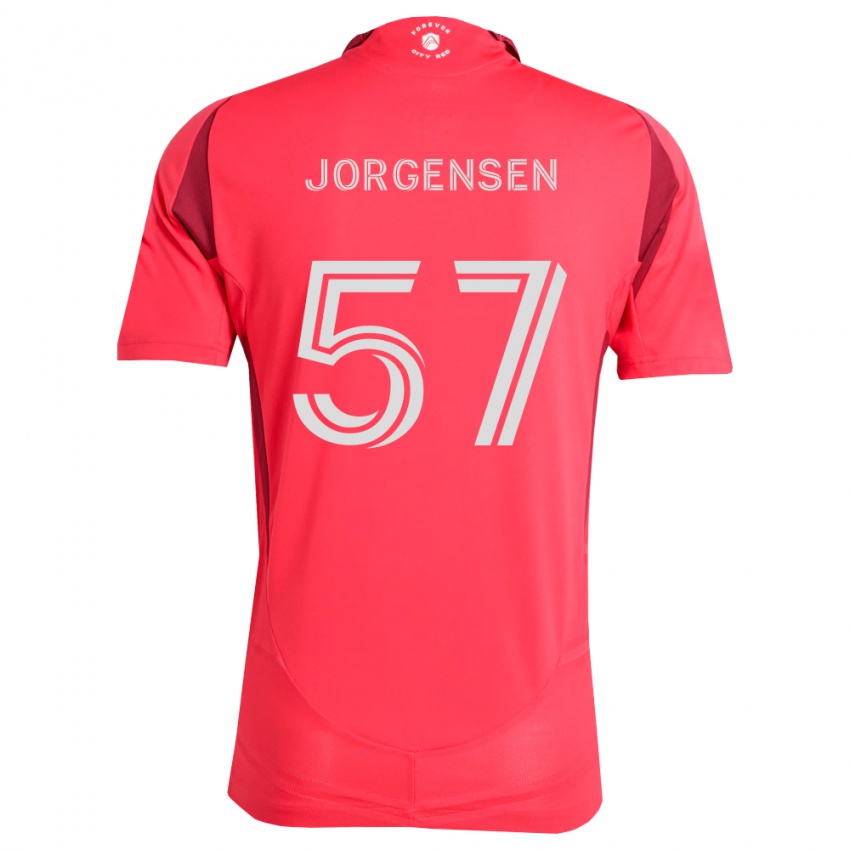 גברים Owen Jorgensen #57 מג'נטה לבן ג'רזי ביתית 2026/27 חולצה קצרה