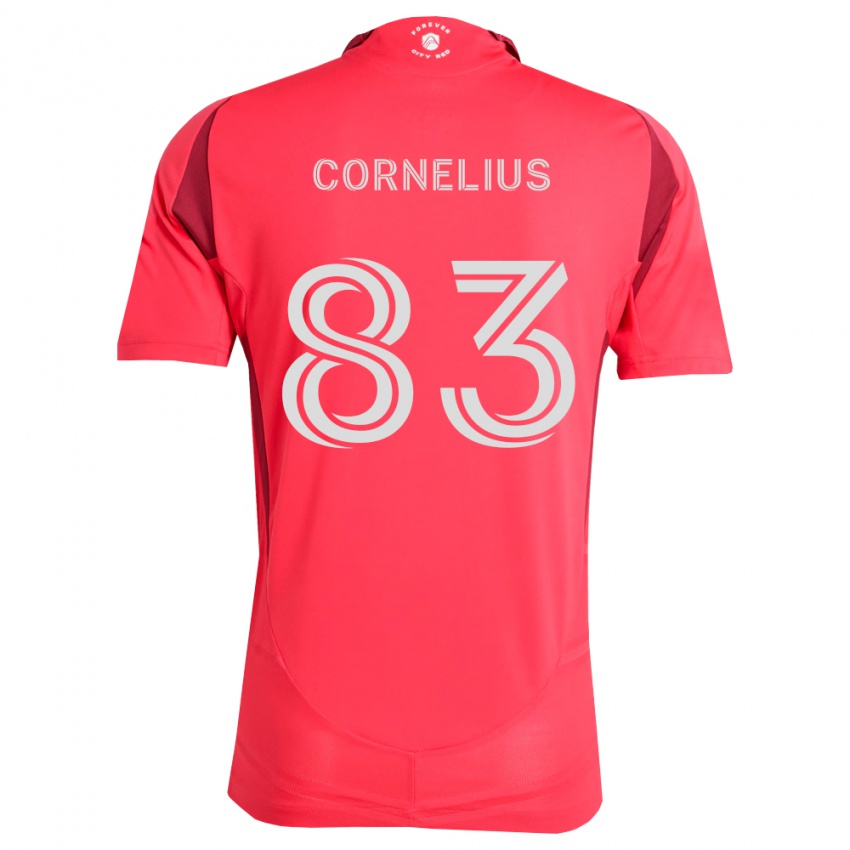 גברים Lorenzo Cornelius #83 מג'נטה לבן ג'רזי ביתית 2026/27 חולצה קצרה