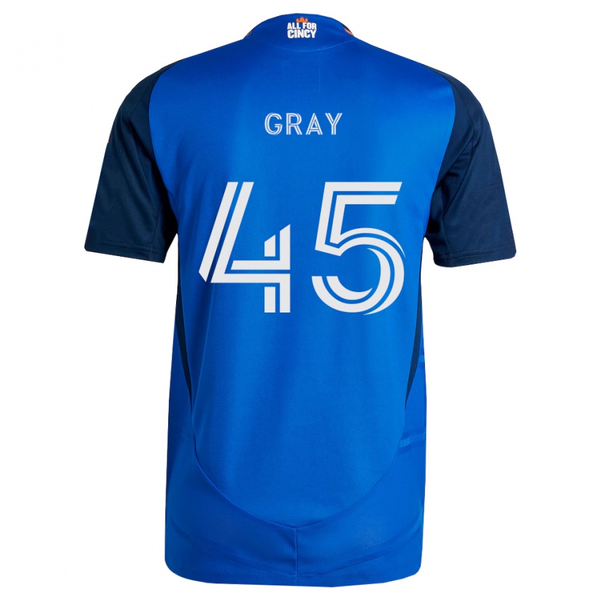 גברים Nathan Gray #45 כחול מלכותי כתום ג'רזי ביתית 2026/27 חולצה קצרה
