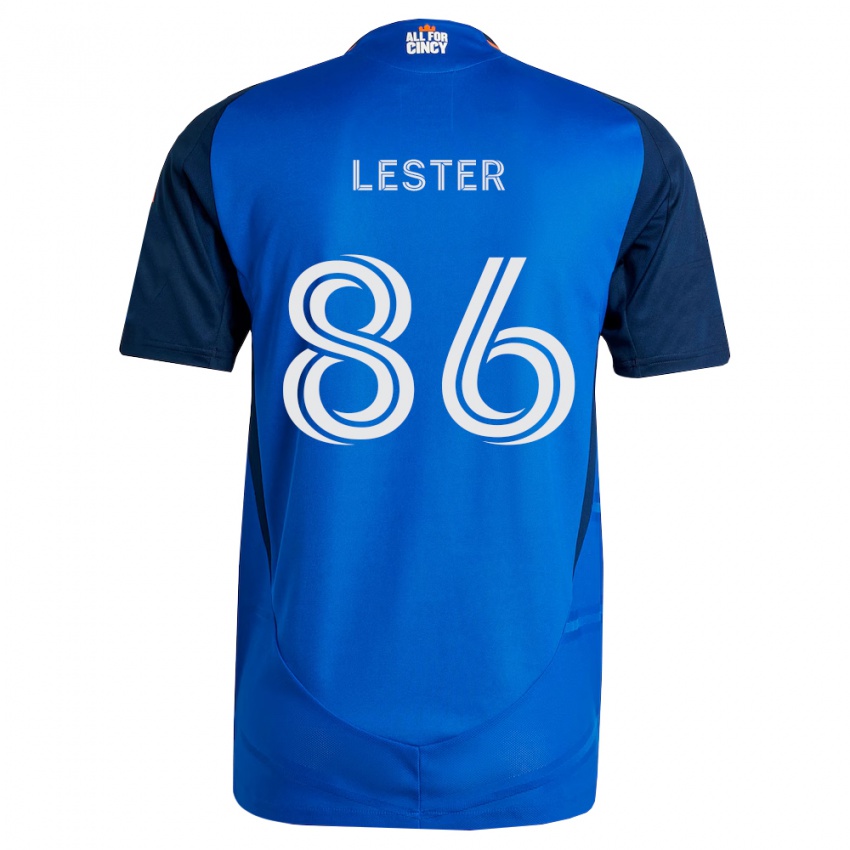 גברים Jaylen Lester #86 כחול מלכותי כתום ג'רזי ביתית 2026/27 חולצה קצרה