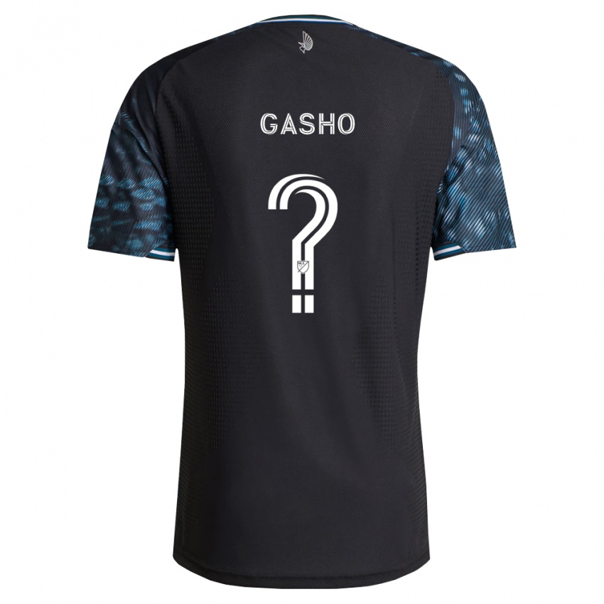 גברים Jonah Gasho #0 שחור לבן ג'רזי ביתית 2026/27 חולצה קצרה