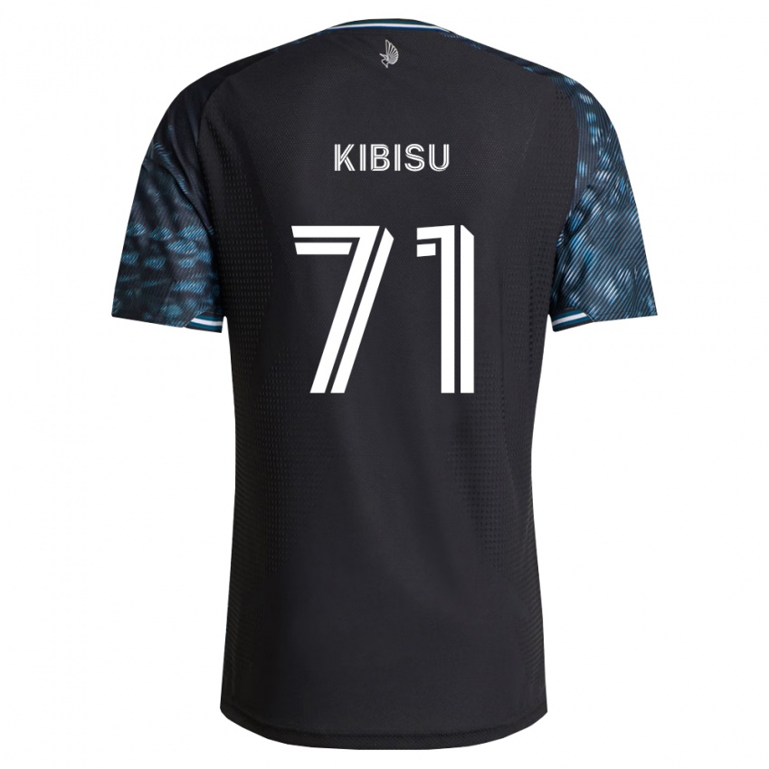 גברים Jabari Kibisu #71 שחור לבן ג'רזי ביתית 2026/27 חולצה קצרה