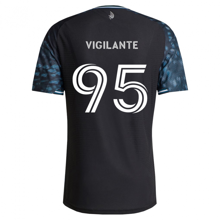 גברים Sam Vigilante #95 שחור לבן ג'רזי ביתית 2026/27 חולצה קצרה