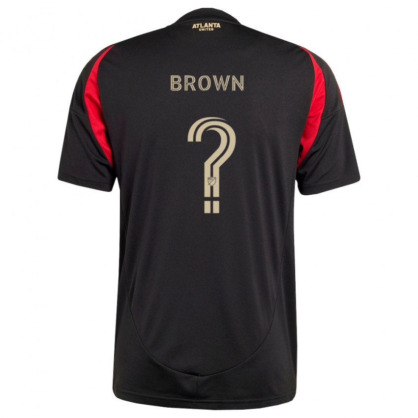 גברים Joshua Brown #0 שחור אדום ג'רזי ביתית 2026/27 חולצה קצרה