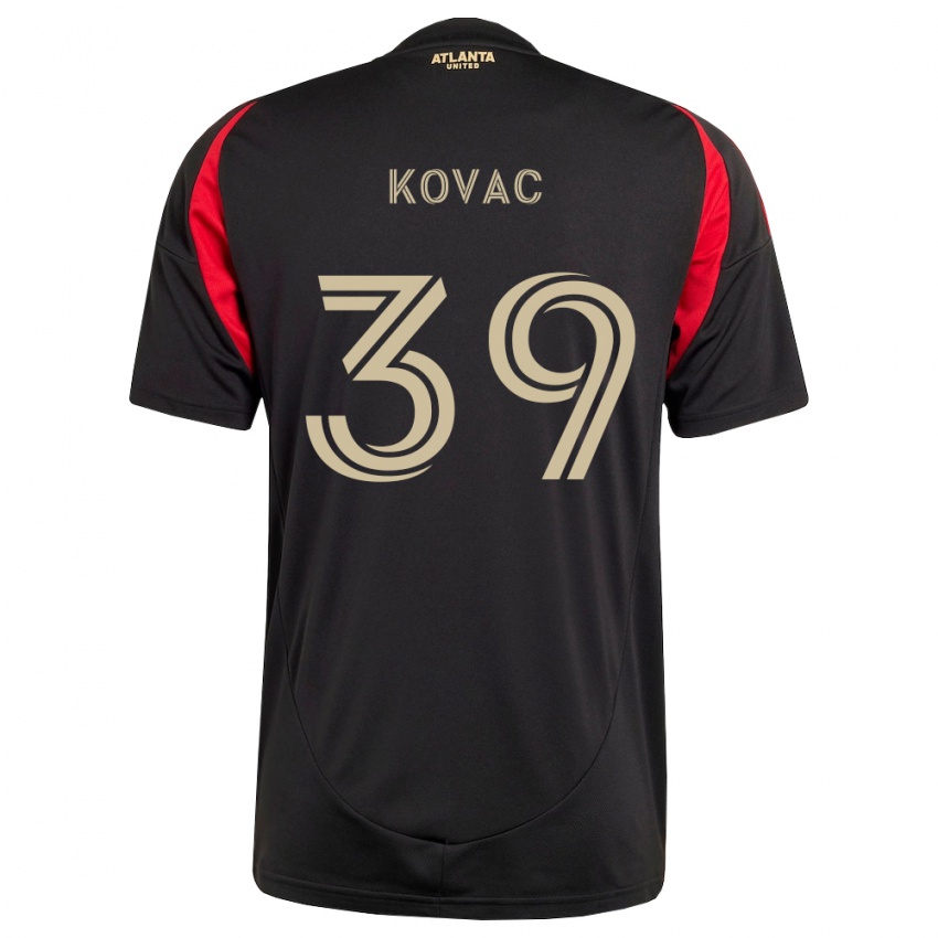 גברים Arif Kovac #39 שחור אדום ג'רזי ביתית 2026/27 חולצה קצרה
