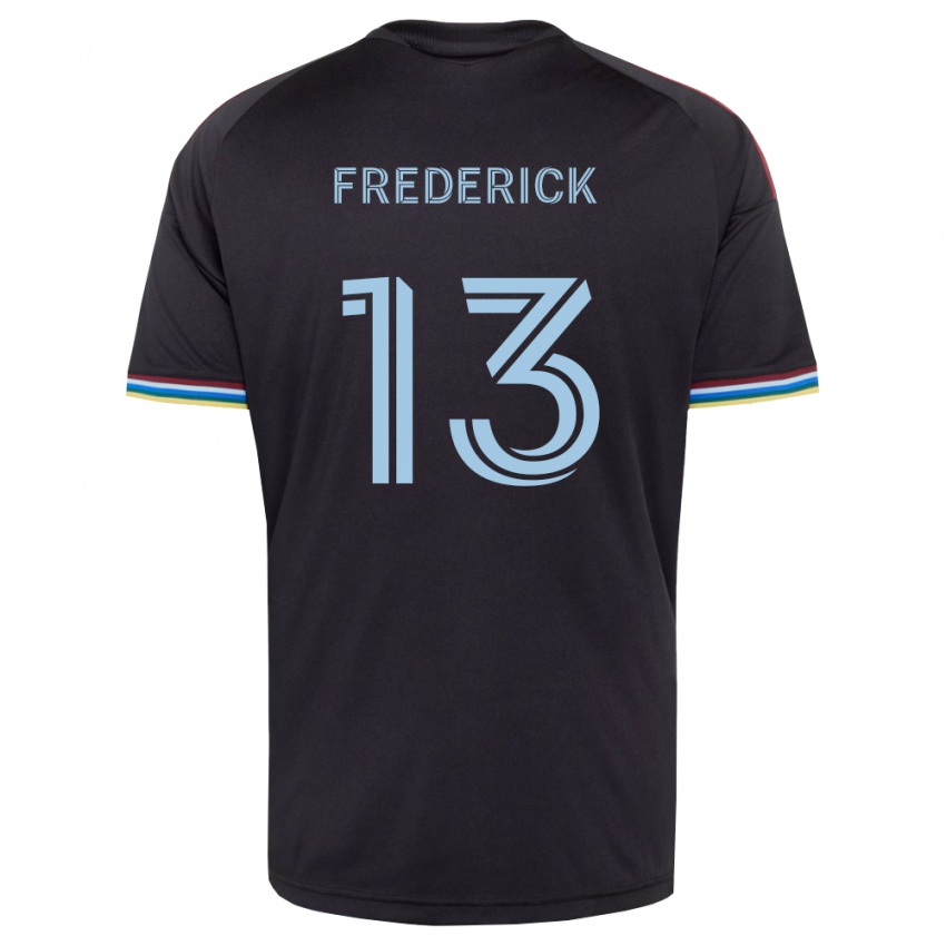 גברים Wayne Frederick #13 שחור כחול שמיים ג'רזי ביתית 2026/27 חולצה קצרה