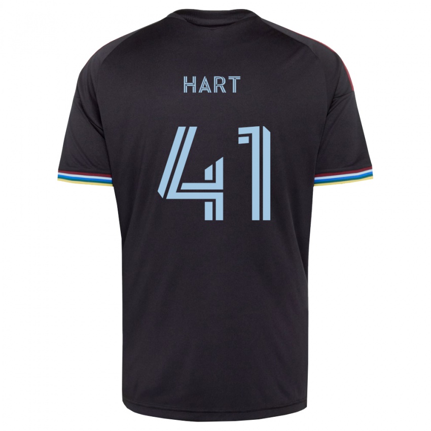 גברים Victor Hart #41 שחור כחול שמיים ג'רזי ביתית 2026/27 חולצה קצרה