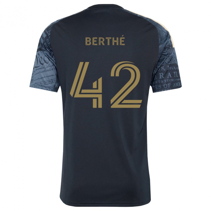 גברים Mamoutou Berthé #42 כחול צי חום ג'רזי ביתית 2026/27 חולצה קצרה