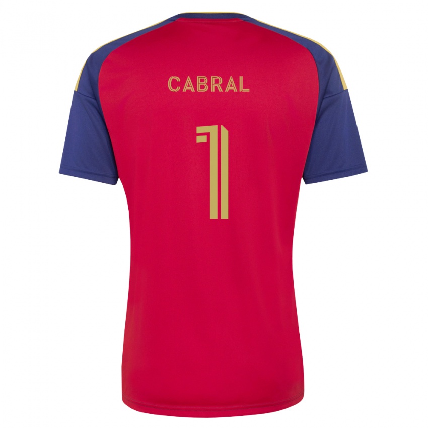 גברים רפאל קבראל #1 כחול מלכותי חום אדום ג'רזי ביתית 2026/27 חולצה קצרה