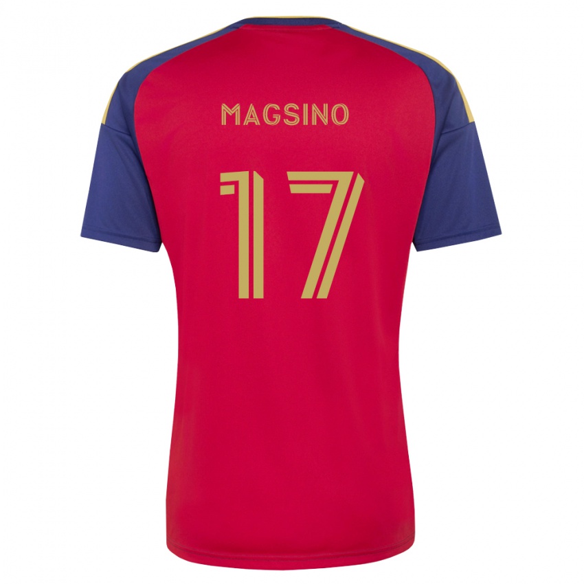 גברים Reignen Magsino #17 כחול מלכותי חום אדום ג'רזי ביתית 2026/27 חולצה קצרה