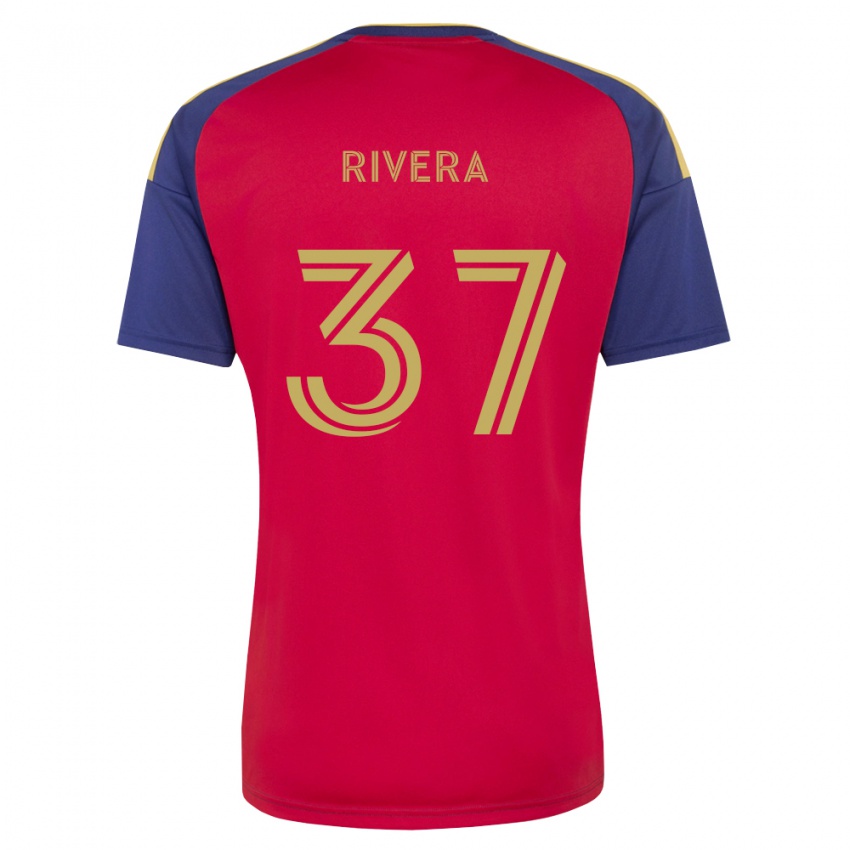 גברים Luis Rivera #37 כחול מלכותי חום אדום ג'רזי ביתית 2026/27 חולצה קצרה