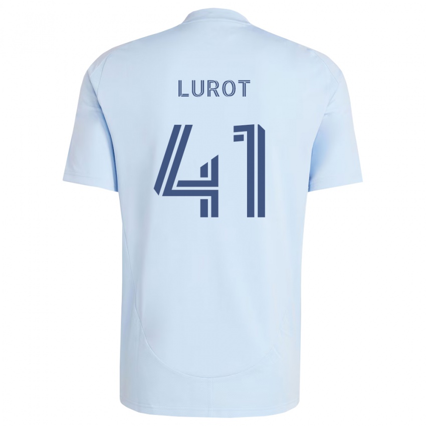 גברים Pierre Lurot #41 כחול בהיר אפור בהיר ג'רזי ביתית 2026/27 חולצה קצרה