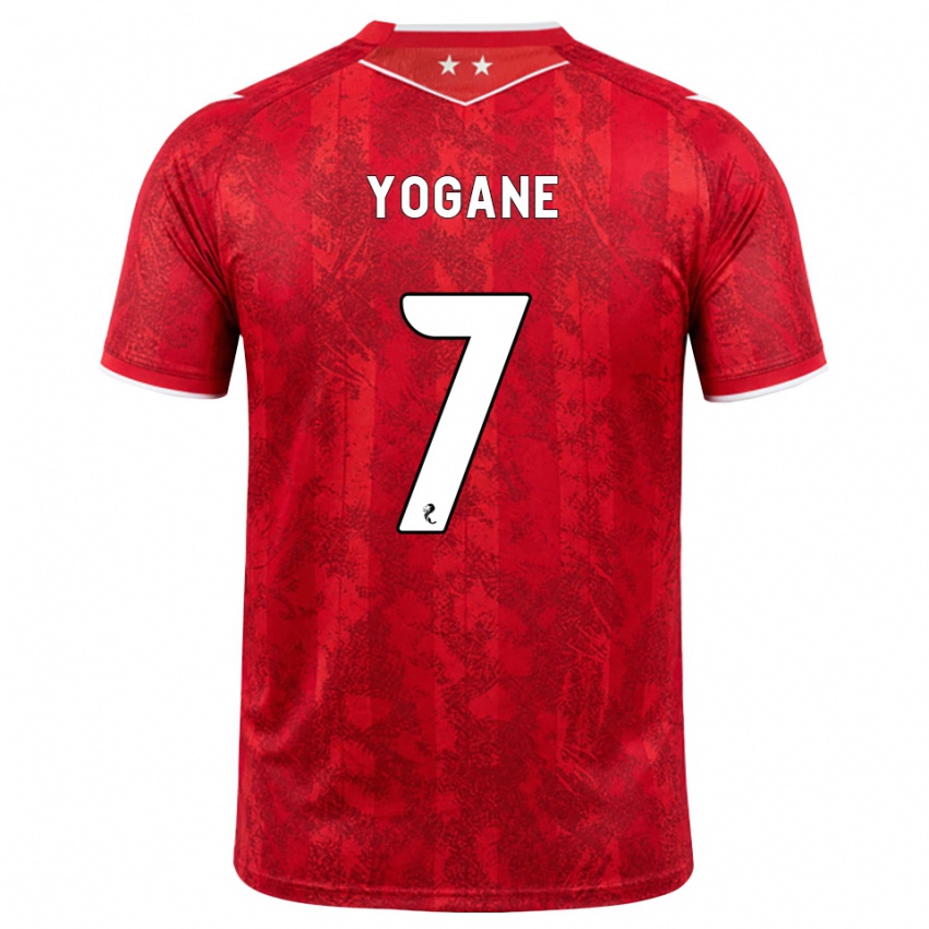 גברים Tony Yogane #7 אדום לבן ג'רזי ביתית 2026/27 חולצה קצרה