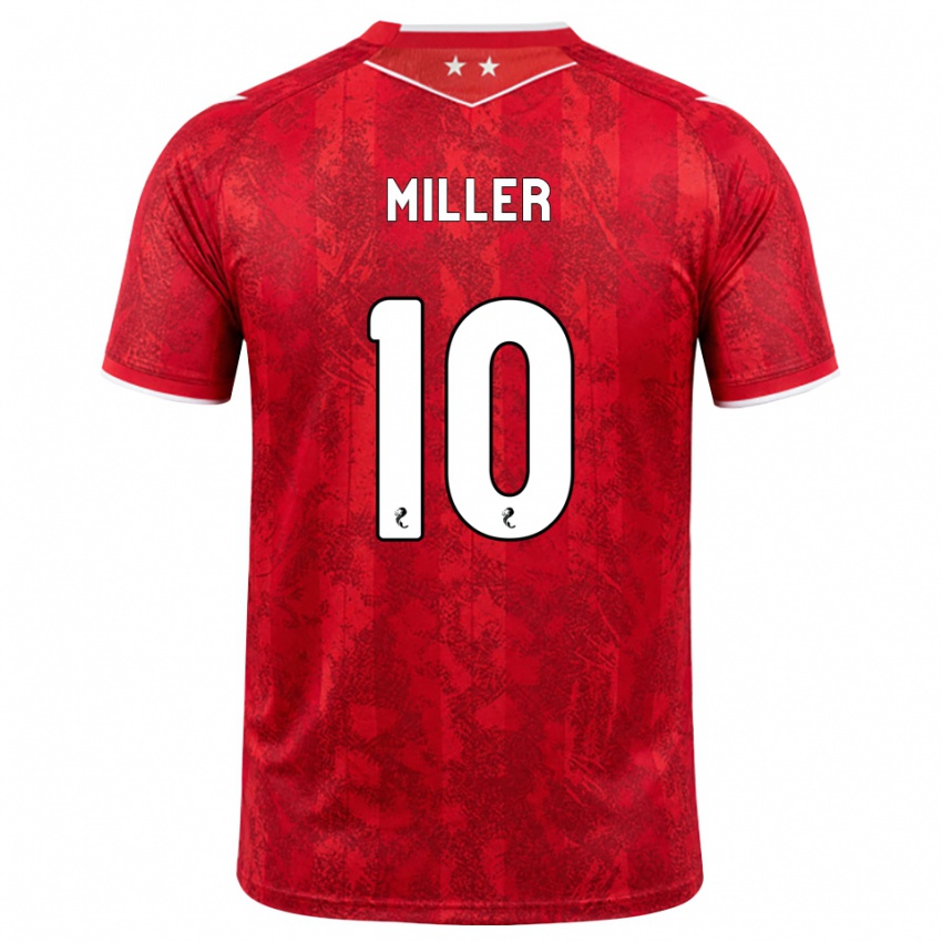 גברים Darcie Miller #10 אדום לבן ג'רזי ביתית 2026/27 חולצה קצרה