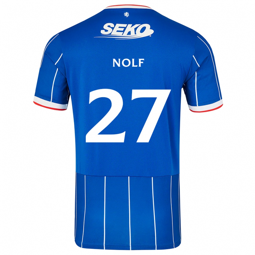 גברים מאדי נולף #27 אדום כחול לבן ג'רזי ביתית 2026/27 חולצה קצרה