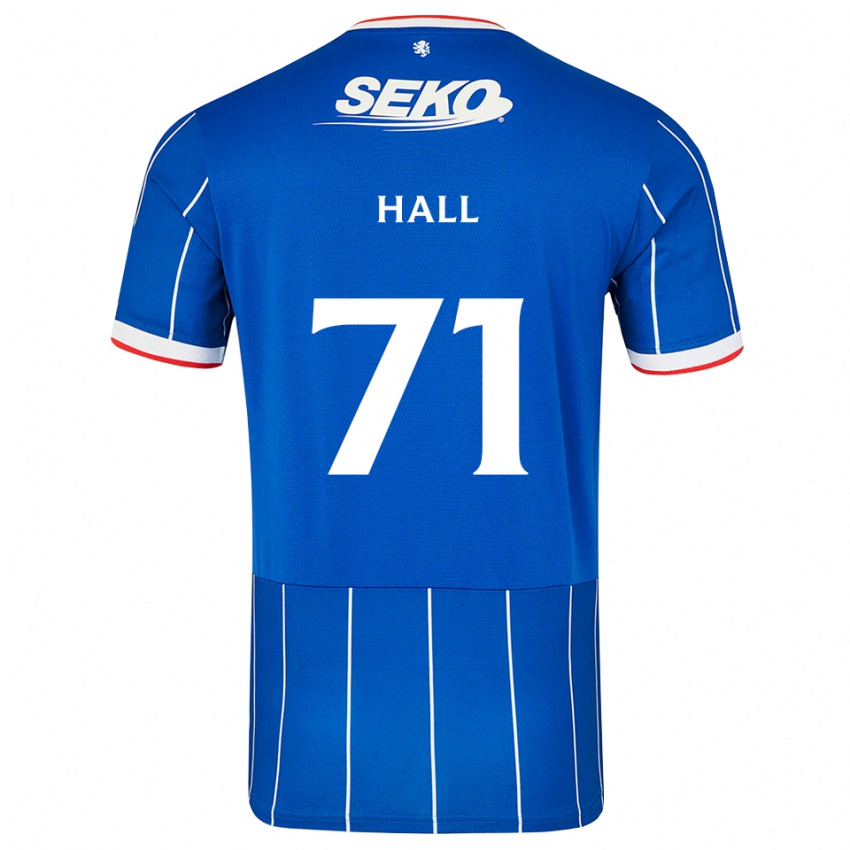 גברים Ruaridh Hall #71 אדום כחול לבן ג'רזי ביתית 2026/27 חולצה קצרה
