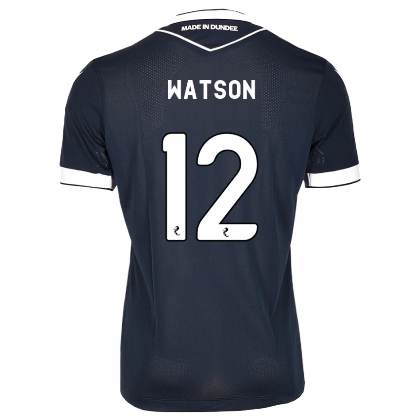 גברים Johnny Watson #12 כחול חצות לבן ג'רזי ביתית 2026/27 חולצה קצרה