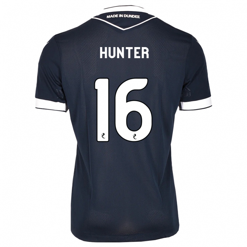 גברים Michael Hunter #16 כחול חצות לבן ג'רזי ביתית 2026/27 חולצה קצרה