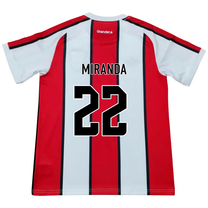 גברים Morena Miranda #22 לבן אדום שחור הרחק ג'רזי 2026/27 חולצה קצרה