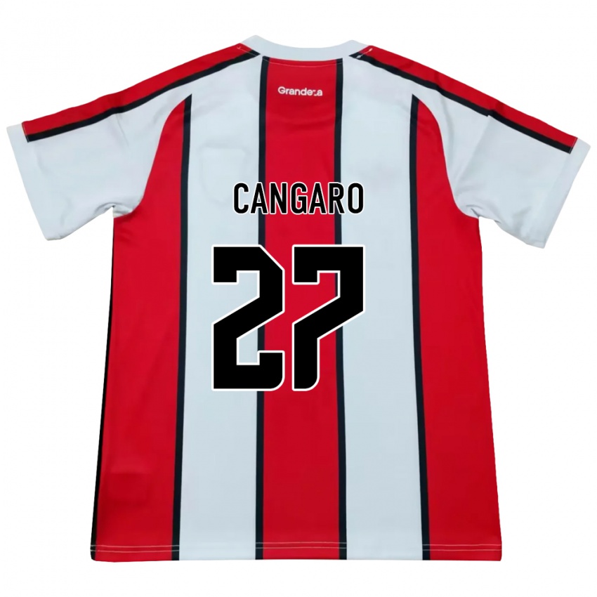 גברים Juana Cangaro #27 לבן אדום שחור הרחק ג'רזי 2026/27 חולצה קצרה