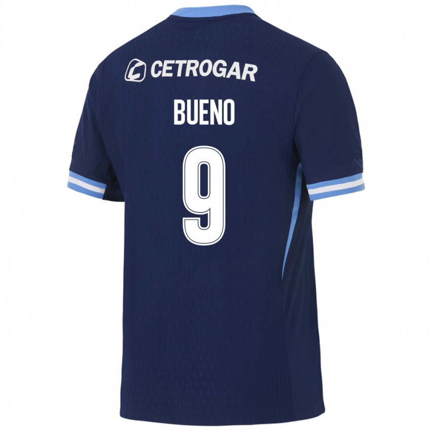 גברים Rocío Bueno #9 כחול מלכותי כחול בהיר לבן הרחק ג'רזי 2026/27 חולצה קצרה