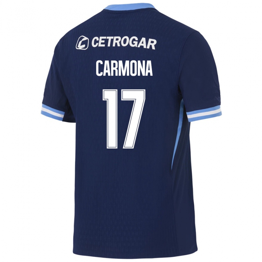 גברים Mateo Carmona #17 כחול מלכותי כחול בהיר לבן הרחק ג'רזי 2026/27 חולצה קצרה