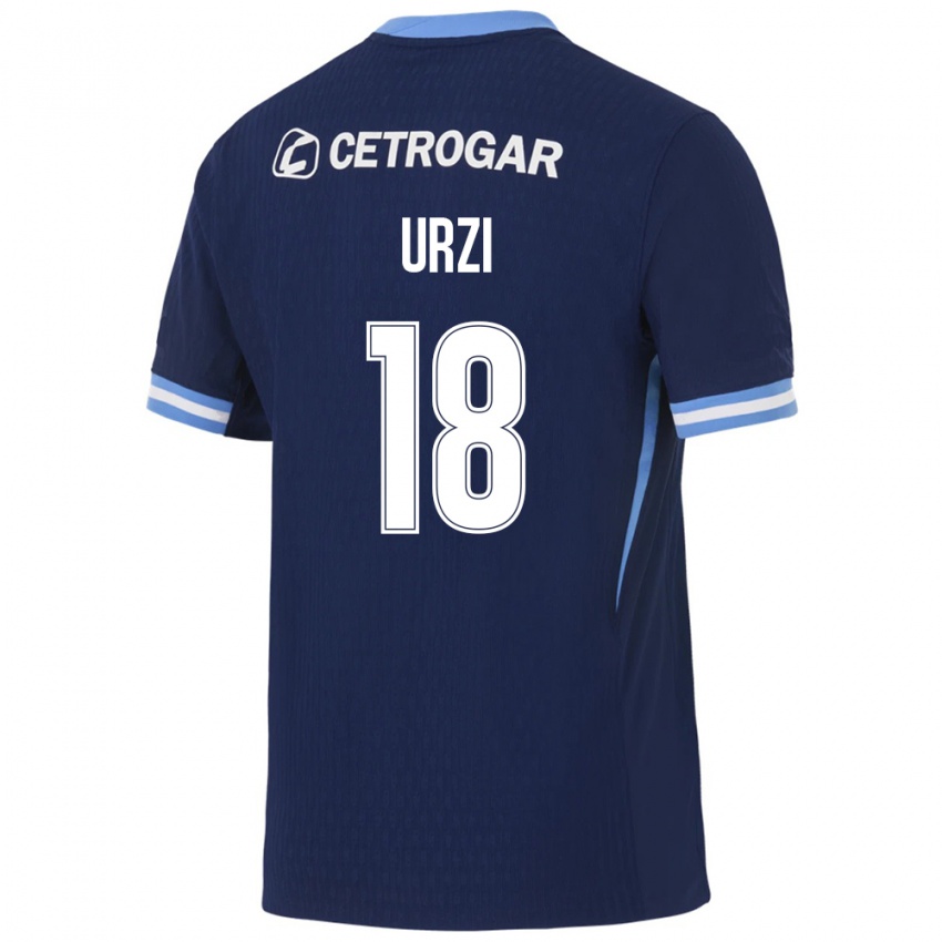 גברים אגוסטין אורסי #18 כחול מלכותי כחול בהיר לבן הרחק ג'רזי 2026/27 חולצה קצרה