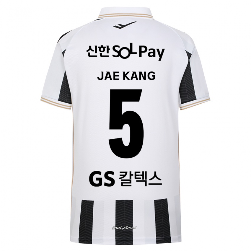 גברים Jae-Kang Kim #5 שחור לבן הרחק ג'רזי 2026/27 חולצה קצרה