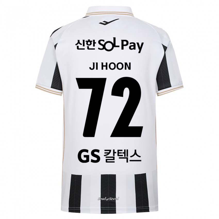 גברים Ji-Hoon Min #72 שחור לבן הרחק ג'רזי 2026/27 חולצה קצרה