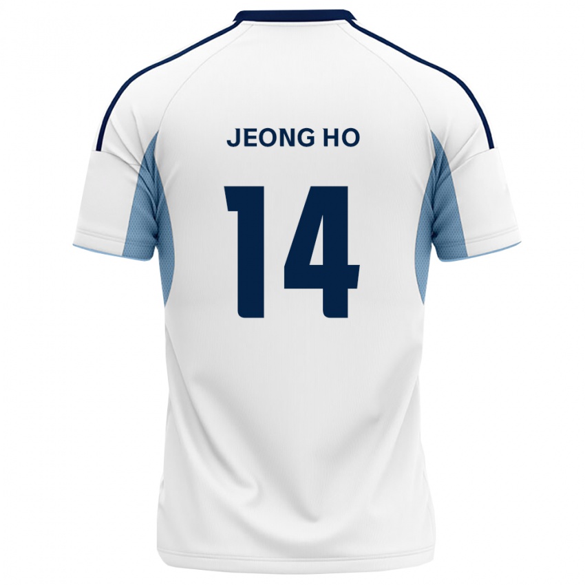גברים Jeong-Ho Hwang #14 כחול מלכותי לבן הרחק ג'רזי 2026/27 חולצה קצרה