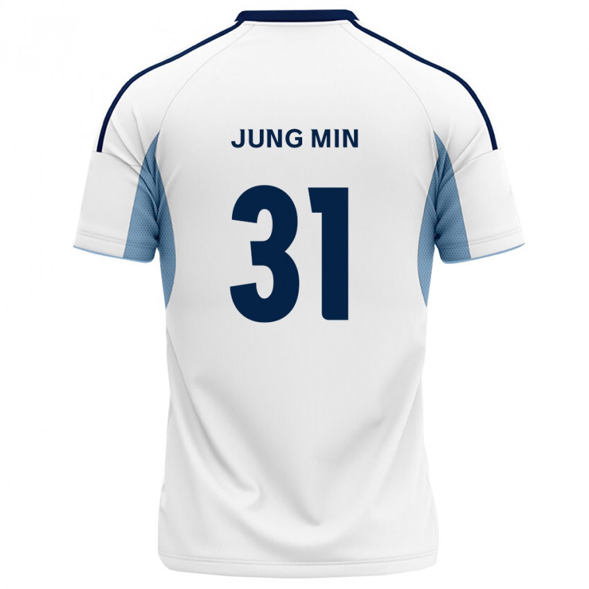 גברים Jung-Min Han #31 כחול מלכותי לבן הרחק ג'רזי 2026/27 חולצה קצרה