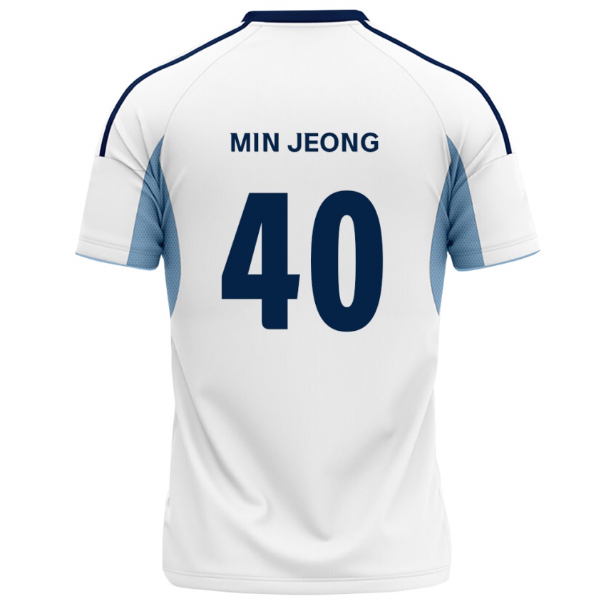 גברים Min Jeong #40 כחול מלכותי לבן הרחק ג'רזי 2026/27 חולצה קצרה