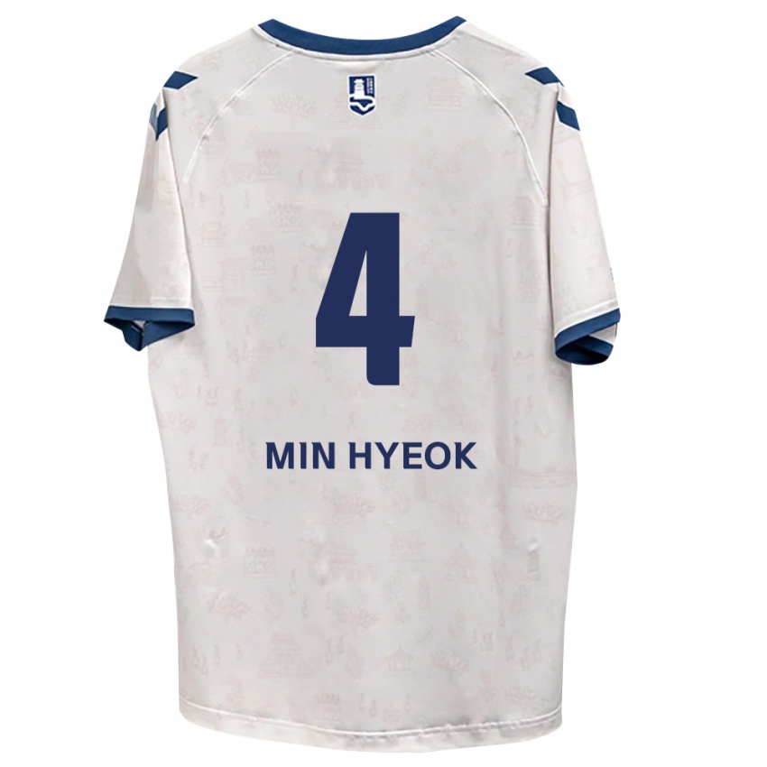 גברים Min-Hyeok Kim #4 כחול מלכותי לבן הרחק ג'רזי 2026/27 חולצה קצרה