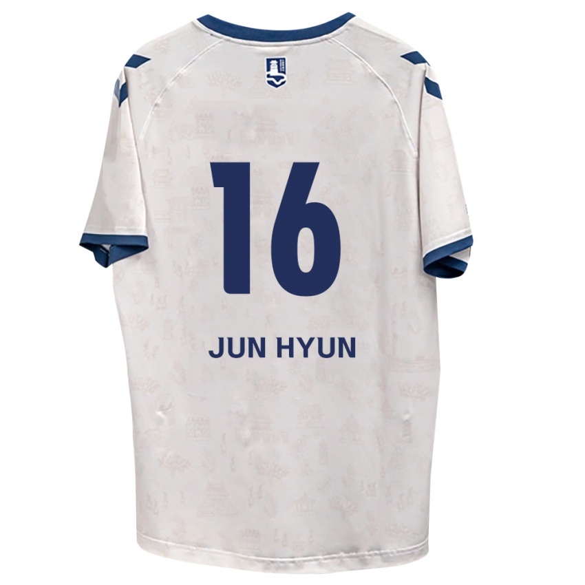 גברים Jun-Hyun Jo #16 כחול מלכותי לבן הרחק ג'רזי 2026/27 חולצה קצרה