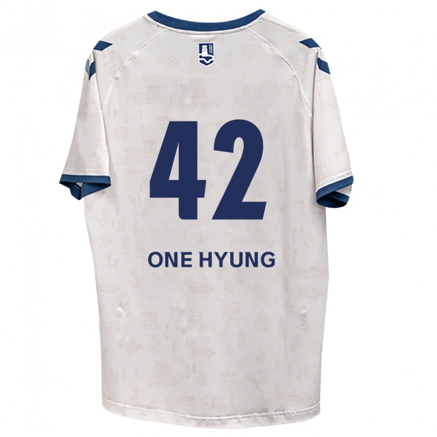 גברים One-Hyung Kim #42 כחול מלכותי לבן הרחק ג'רזי 2026/27 חולצה קצרה