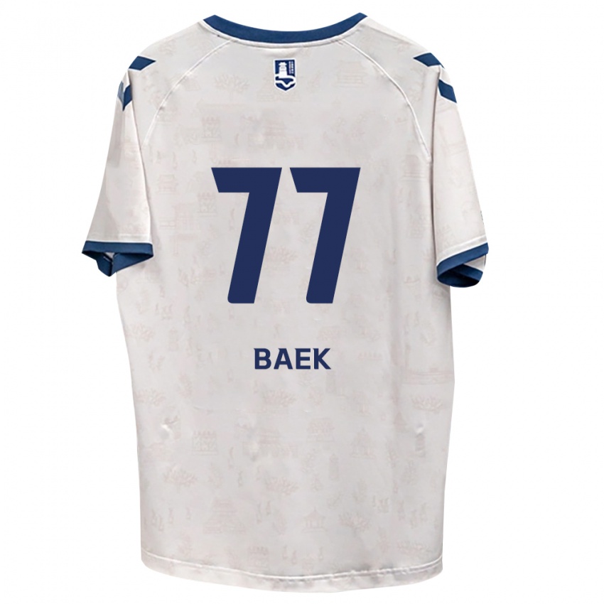 גברים Kyeong Baek #77 כחול מלכותי לבן הרחק ג'רזי 2026/27 חולצה קצרה