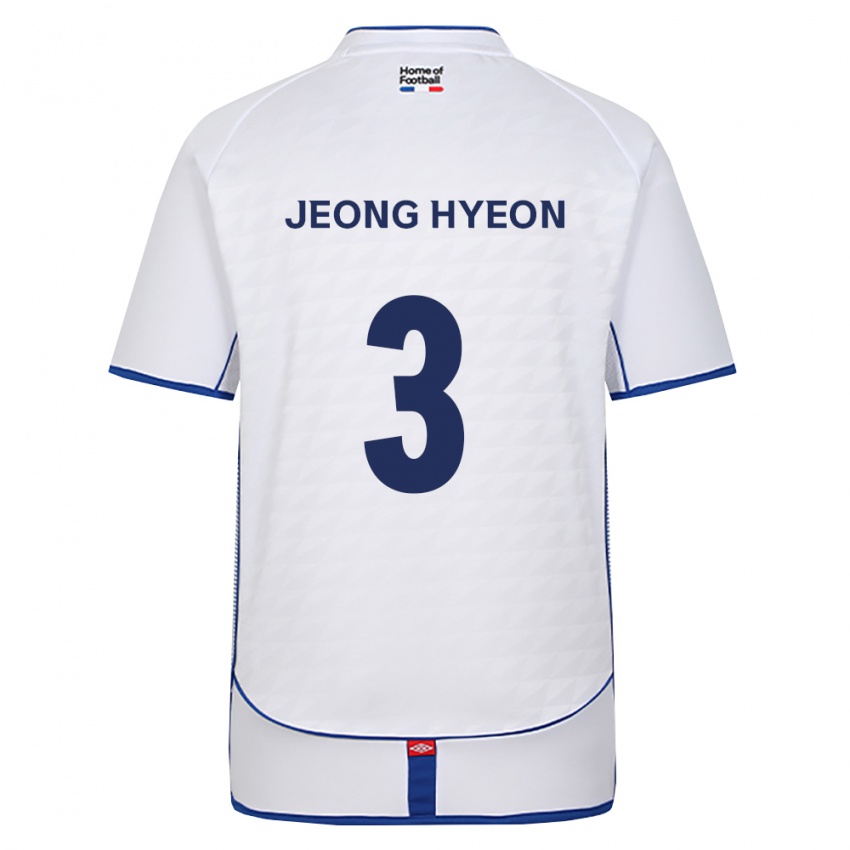 גברים Jeong-Hyeon Kim #3 שחור לבן אדום הרחק ג'רזי 2026/27 חולצה קצרה