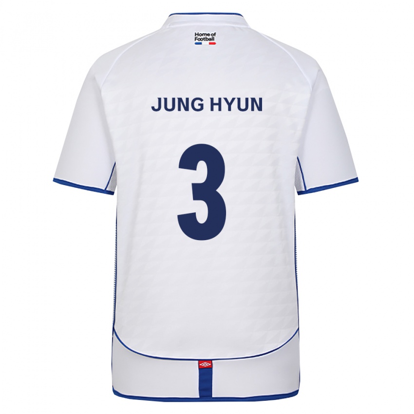 גברים Jung-Hyun Um #3 שחור לבן אדום הרחק ג'רזי 2026/27 חולצה קצרה