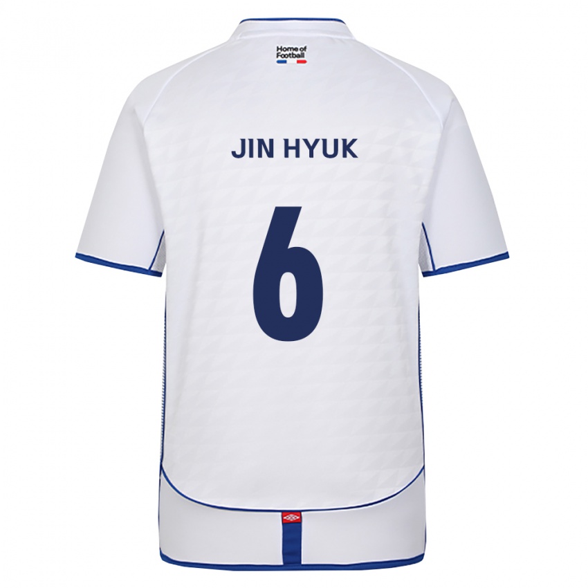 גברים Jin-Hyuk Lee #6 שחור לבן אדום הרחק ג'רזי 2026/27 חולצה קצרה