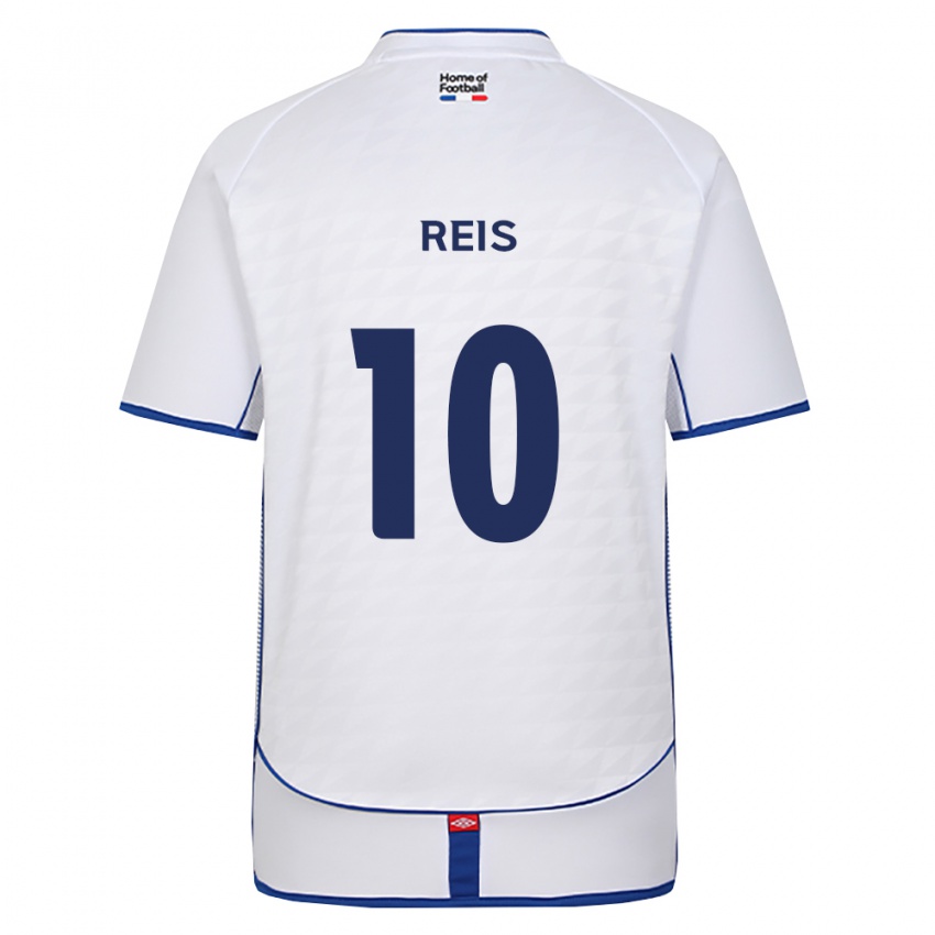 גברים Reis #10 שחור לבן אדום הרחק ג'רזי 2026/27 חולצה קצרה
