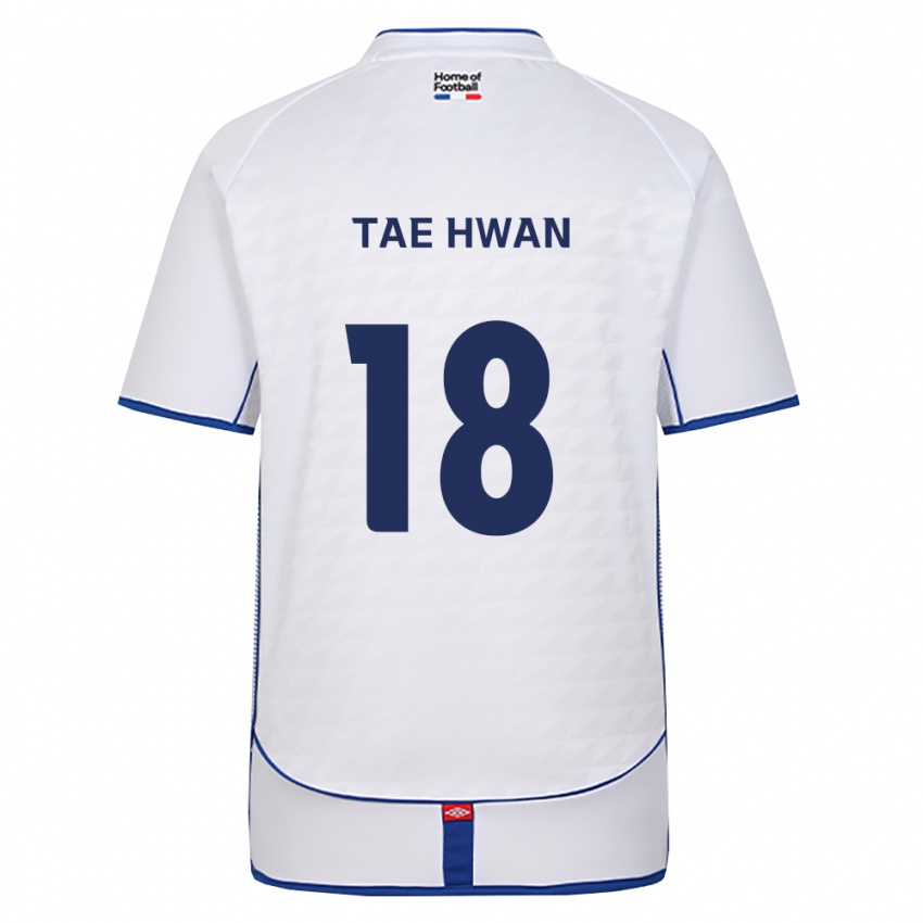 גברים Tae-Hwan Jeong #18 שחור לבן אדום הרחק ג'רזי 2026/27 חולצה קצרה