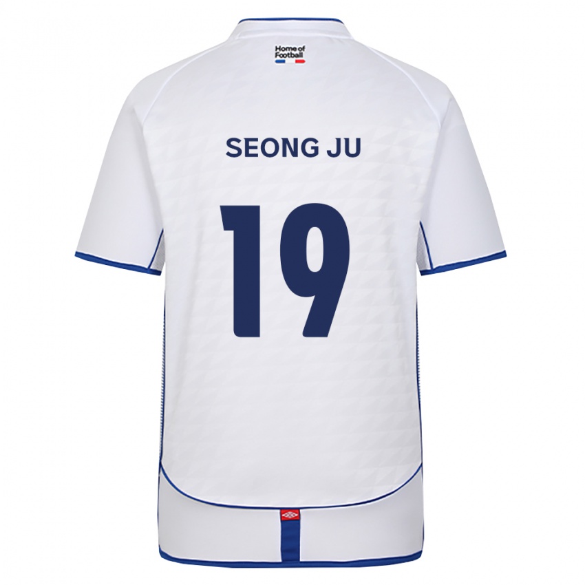גברים Seong-Ju Kim #19 שחור לבן אדום הרחק ג'רזי 2026/27 חולצה קצרה