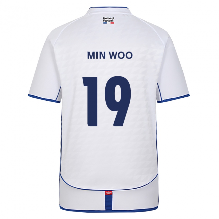 גברים קים מין-וו #19 שחור לבן אדום הרחק ג'רזי 2026/27 חולצה קצרה
