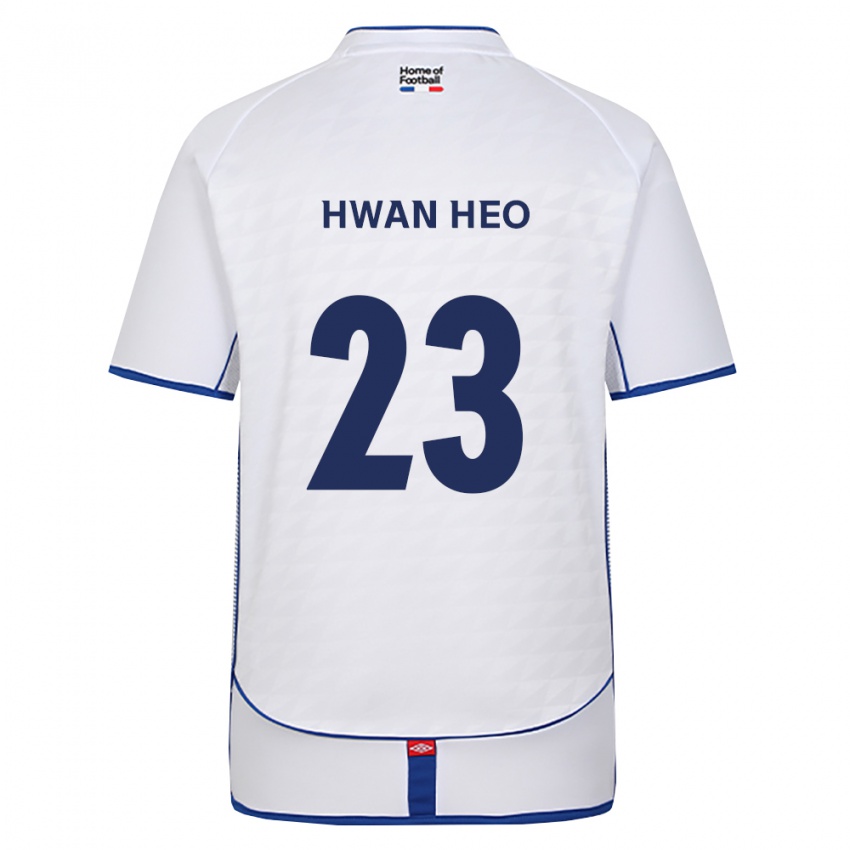 גברים Hwan Heo #23 שחור לבן אדום הרחק ג'רזי 2026/27 חולצה קצרה