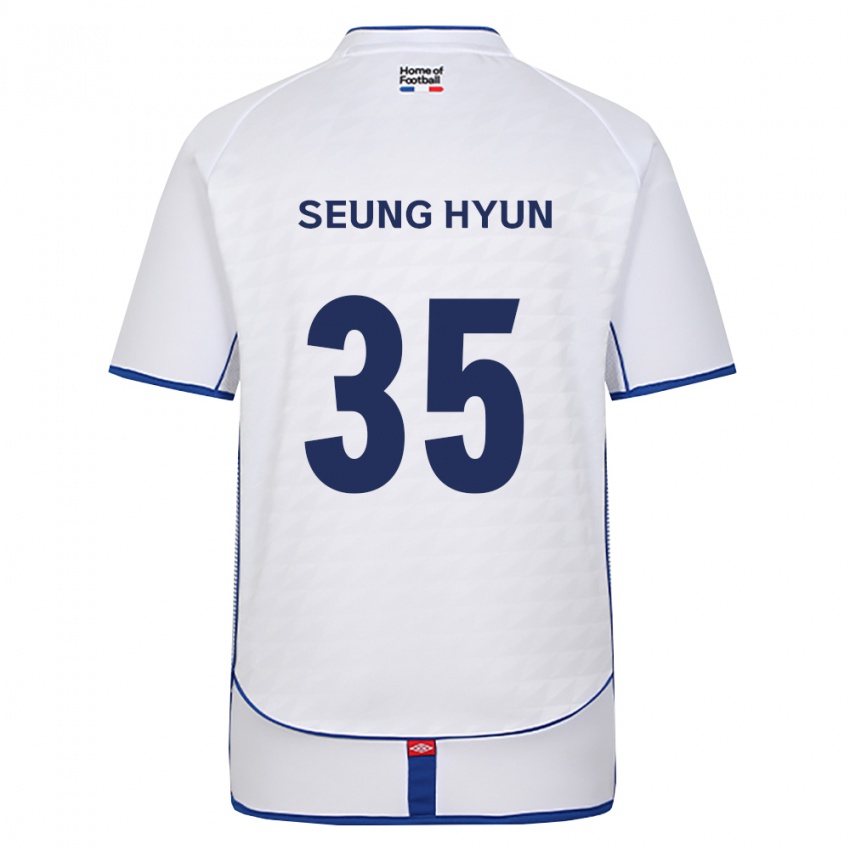 גברים Seung-Hyun Kim #35 שחור לבן אדום הרחק ג'רזי 2026/27 חולצה קצרה