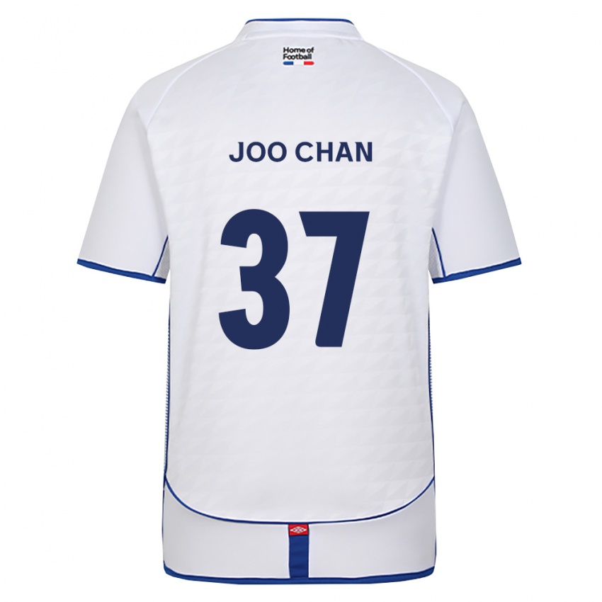גברים Joo-Chan Kim #37 שחור לבן אדום הרחק ג'רזי 2026/27 חולצה קצרה