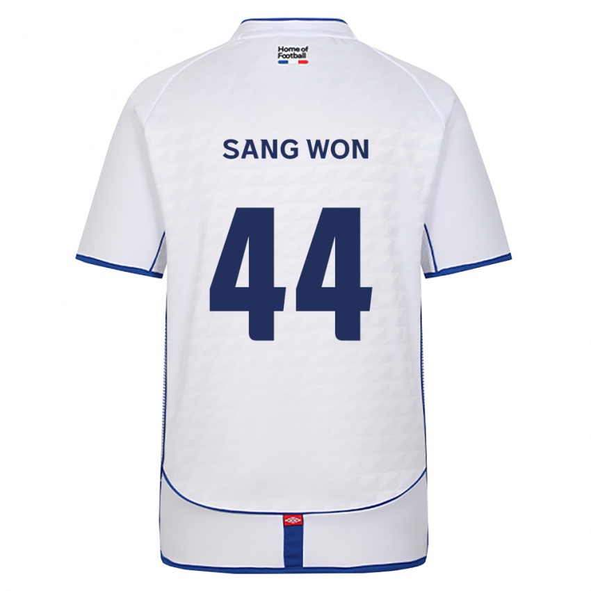 גברים Sang-Won Hong #44 שחור לבן אדום הרחק ג'רזי 2026/27 חולצה קצרה