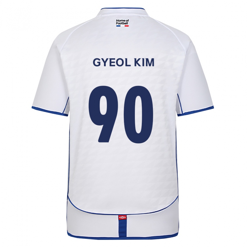 גברים Gyeol Kim #90 שחור לבן אדום הרחק ג'רזי 2026/27 חולצה קצרה