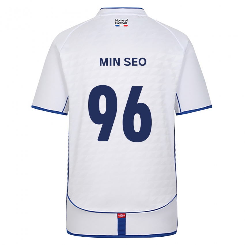 גברים מין-סאו קו #96 שחור לבן אדום הרחק ג'רזי 2026/27 חולצה קצרה